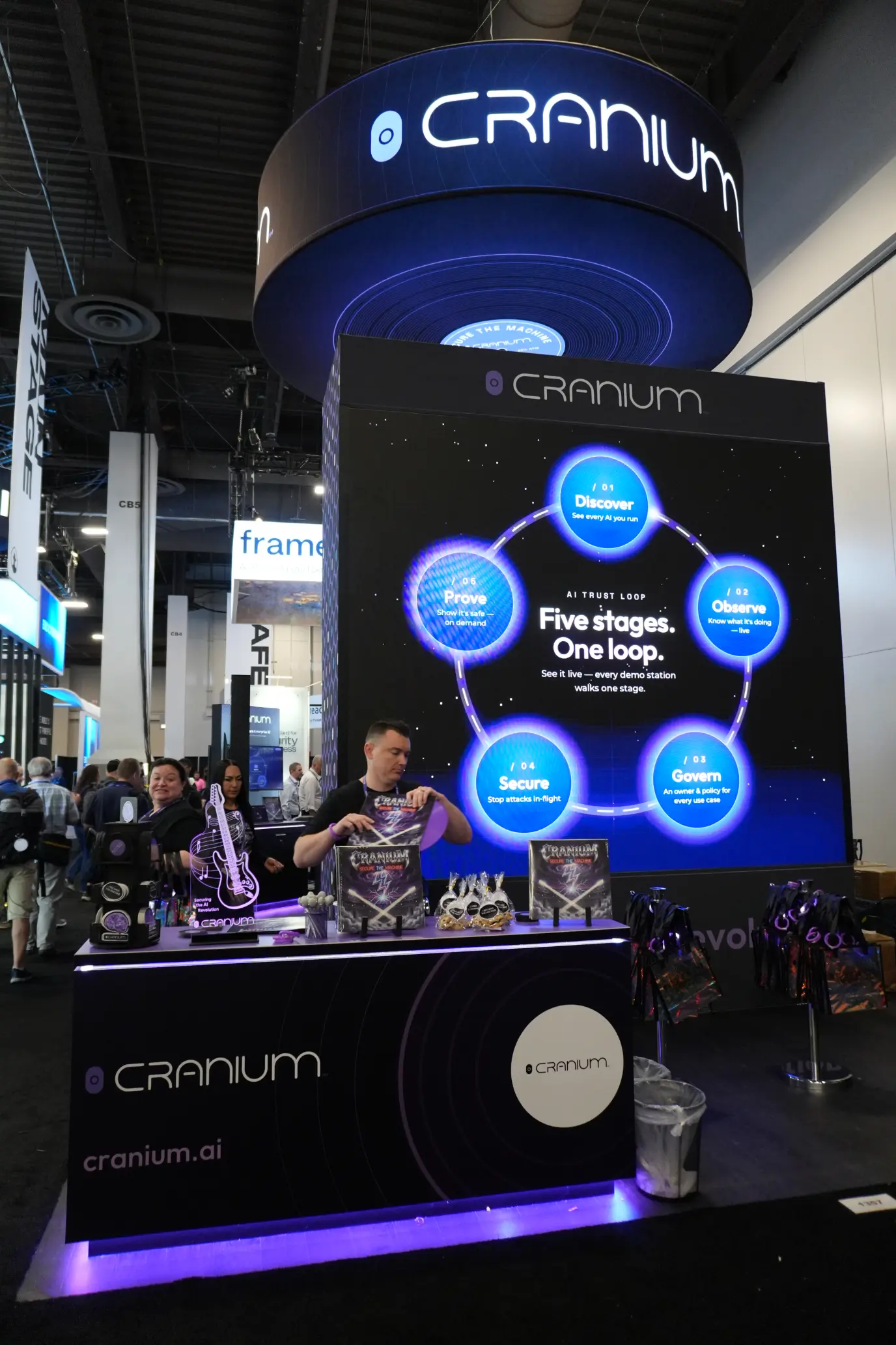 Cranium AI team at exhibit