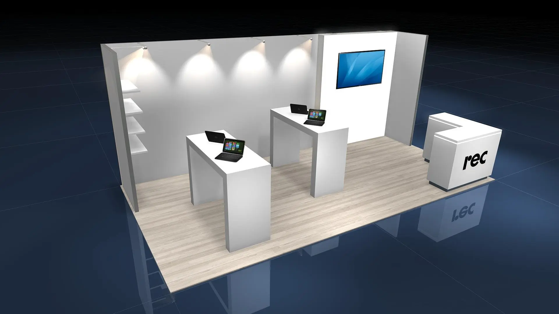 Isometric 3D concept render