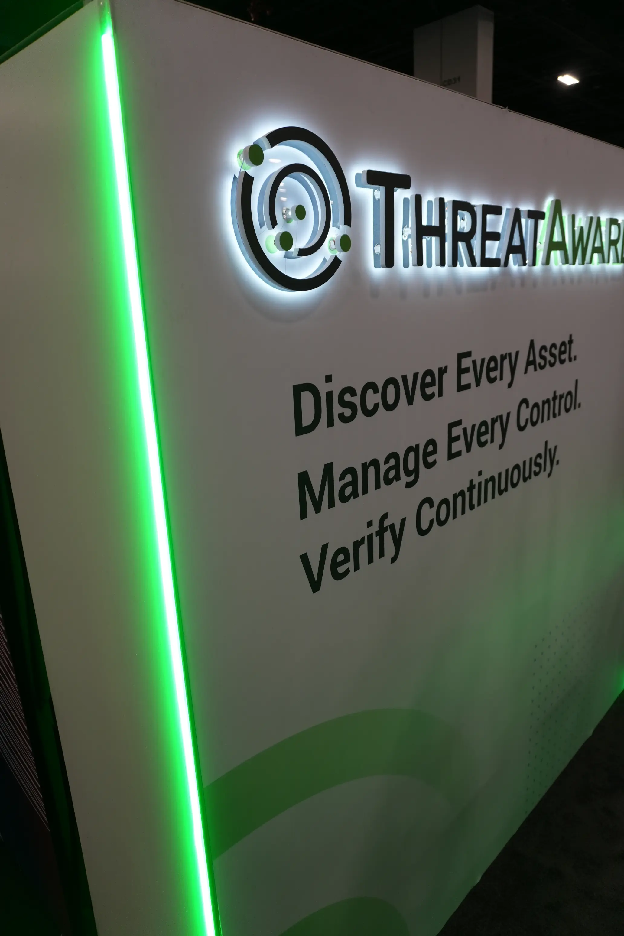 ThreatAware cybersecurity conference stand overview